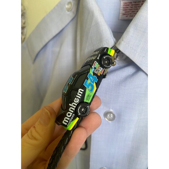 90's vintage 1991 handmade black and neon racing car bolo tie - Picture 3 of 6